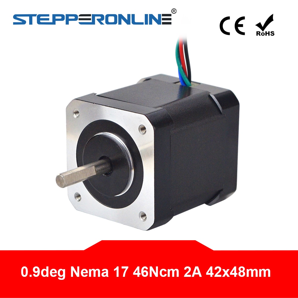 0.9deg Nema 17   2A 42x48mm 46Ncm/65oz.in 4-lead Nema17  42  DIY 3D   CNC κ